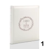 Album ślubny, wklejany, 60 kremowych stron, personalizowany, 12 wzorów